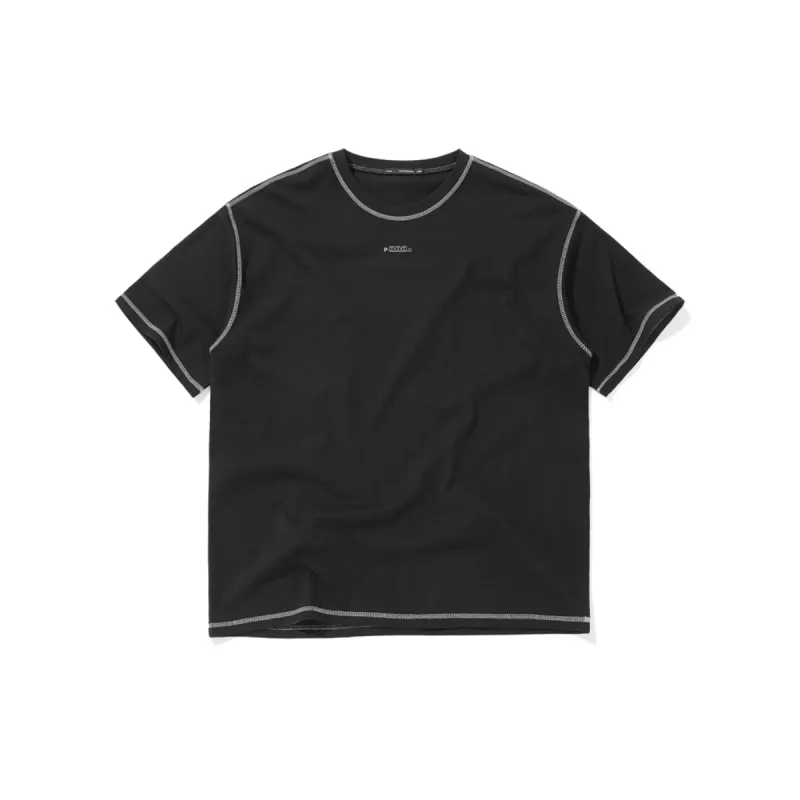 Men's Relaxed Fit T-Shirt with Contrast Stitching sold by PEACEBIRD