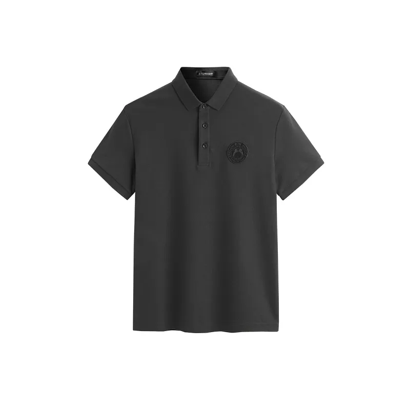 Men's Cotton Patch Label Polo Shirt sold by PEACEBIRD