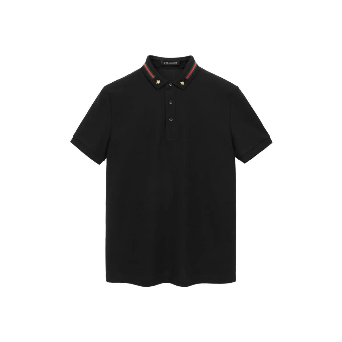 Men's Embroidered Business Polo Shirt sold by PEACEBIRD