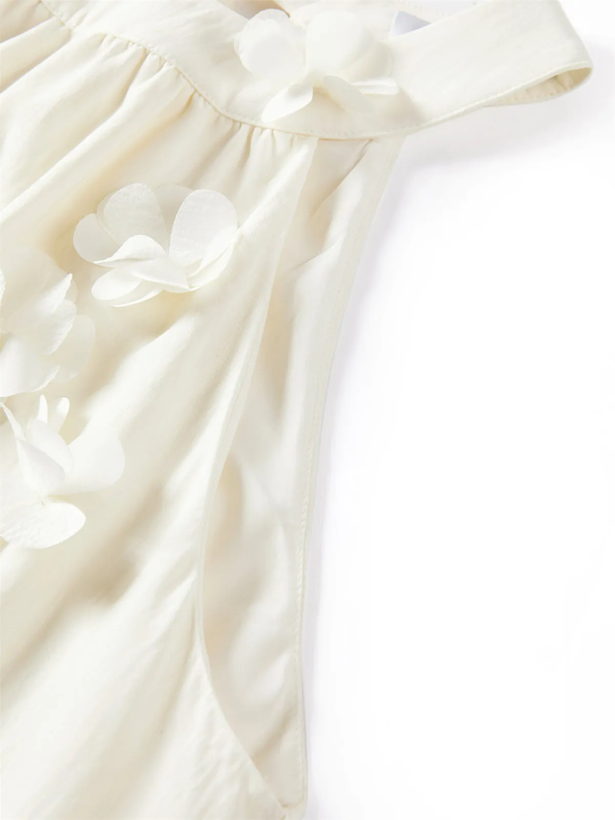 Women's Applique Halter Neck Vacation Dress sold by PEACEBIRD product image thumbnail 5