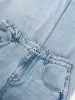 Women's Distressed Raw Hem Straight-Leg Jeans sold by PEACEBIRD