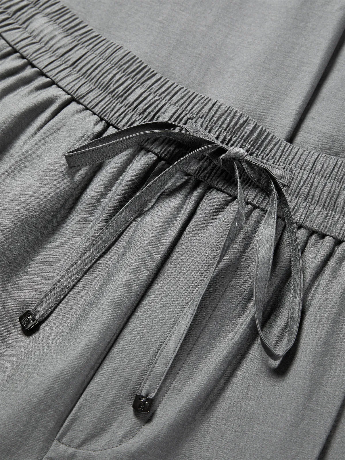 Women's Drawstring-Waist Straight-Leg Pants sold by PEACEBIRD product image thumbnail 4