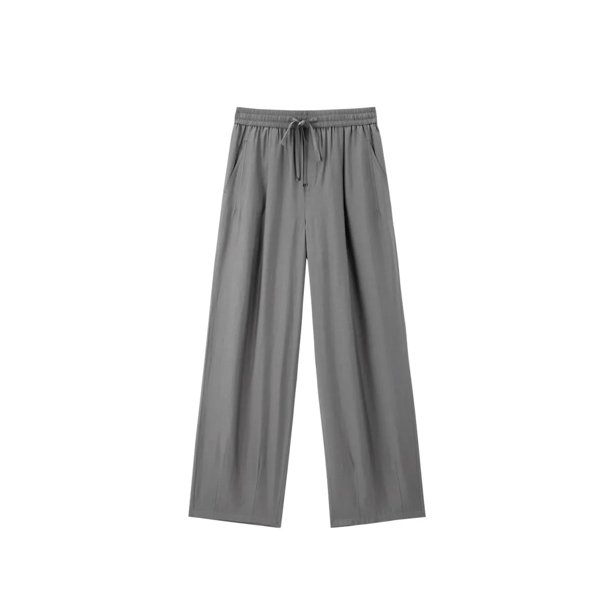 Women's Drawstring-Waist Straight-Leg Pants sold by PEACEBIRD