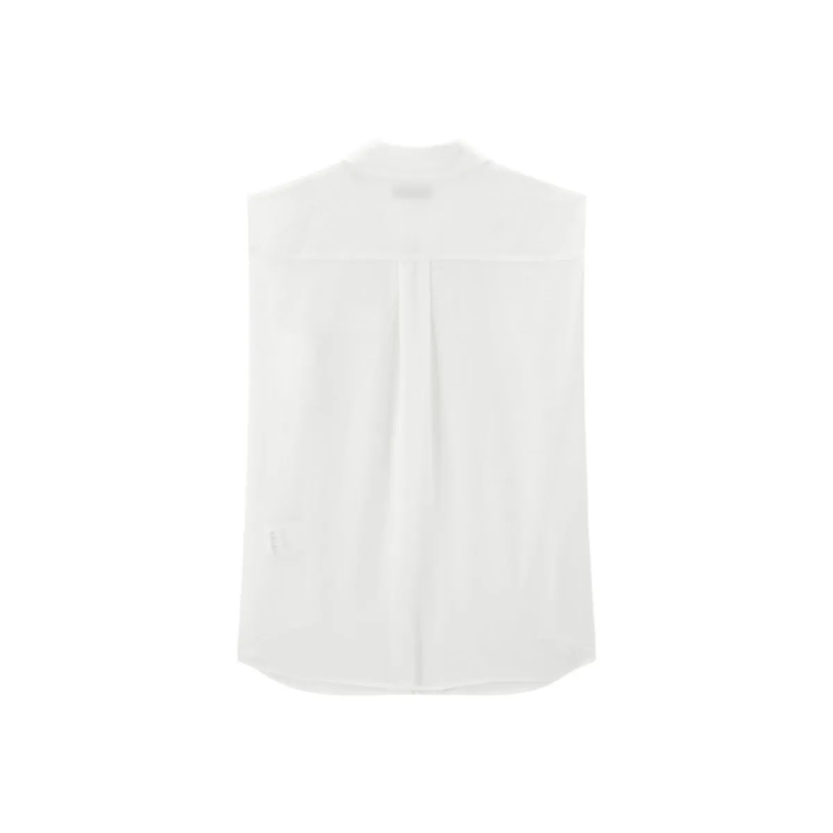 Women's Sleeveless Acetate Shirt sold by PEACEBIRD product image thumbnail 3
