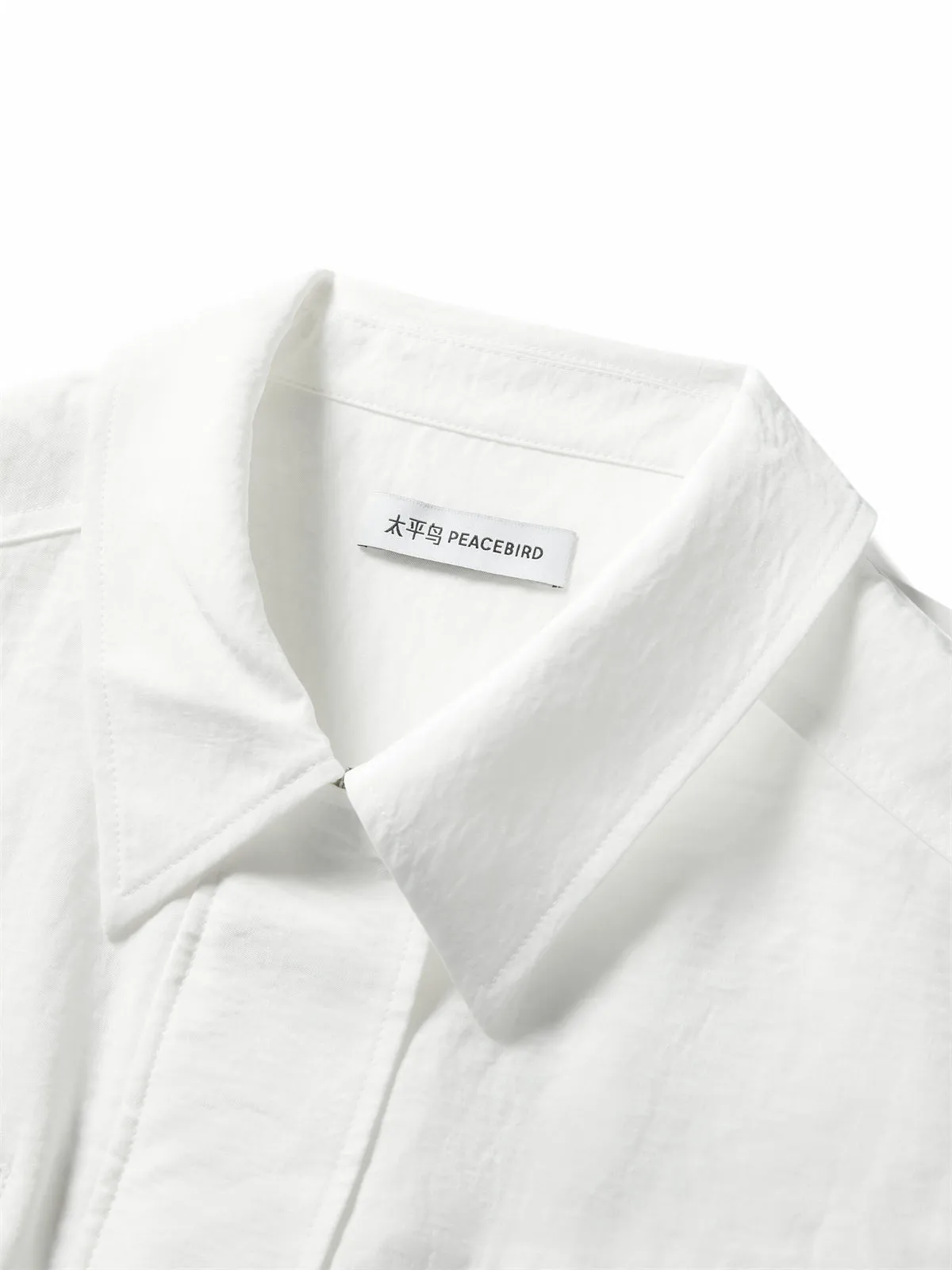 Women's Sleeveless Acetate Shirt sold by PEACEBIRD product image thumbnail 4