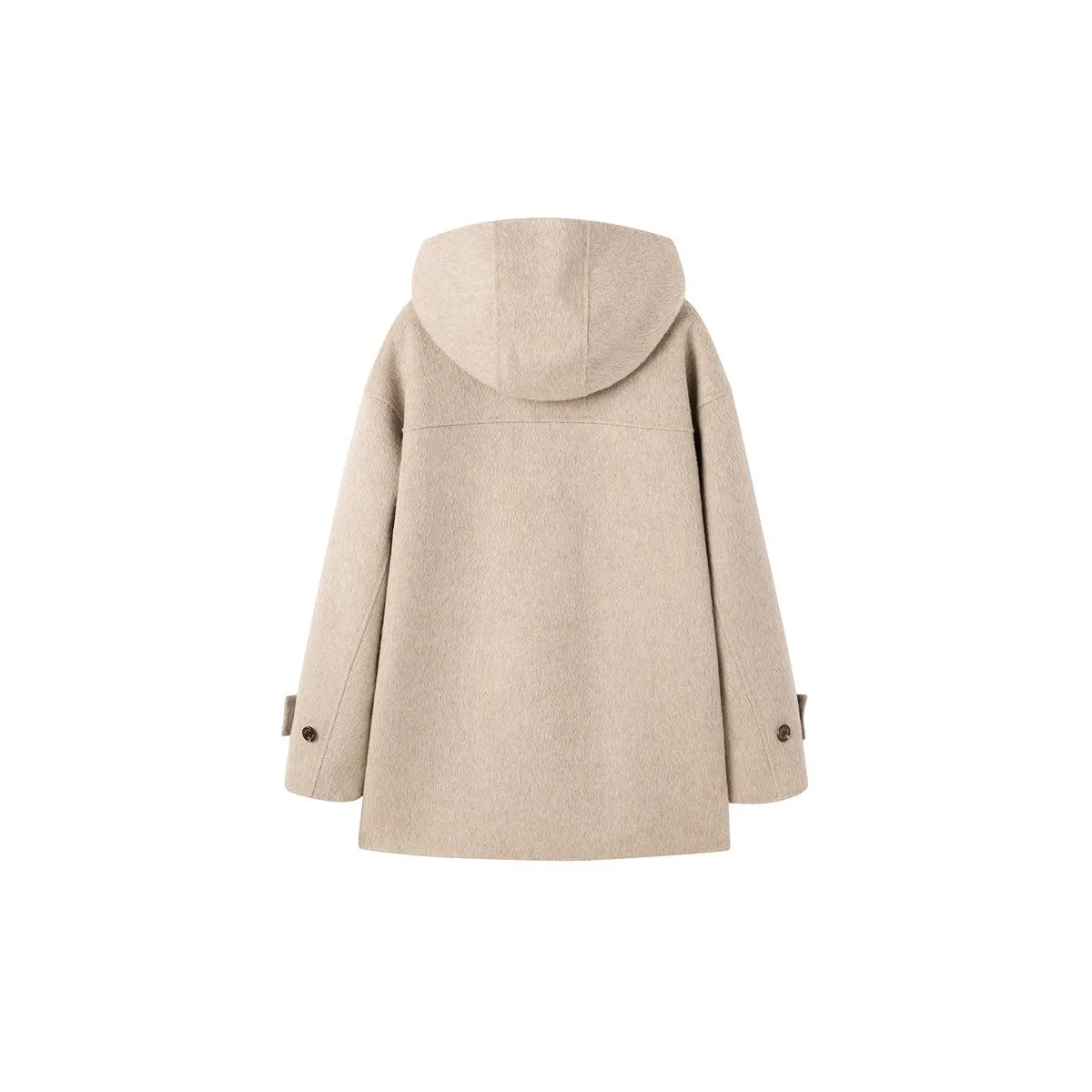 *US Final Sale* Women's Hoodie Neckline Wool Coat sold by PEACEBIRD product image thumbnail 2
