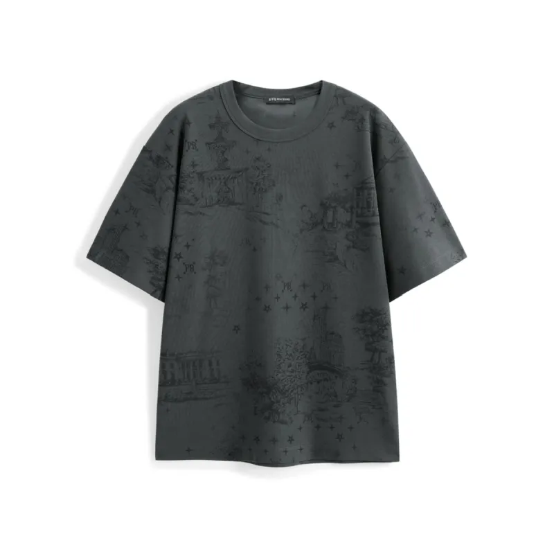 Men's Tonal Allover Print T-Shirt sold by PEACEBIRD