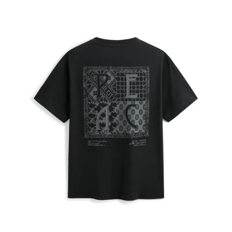 Men's Heavyweight Printed Embroidered T-Shirt sold by PEACEBIRD
