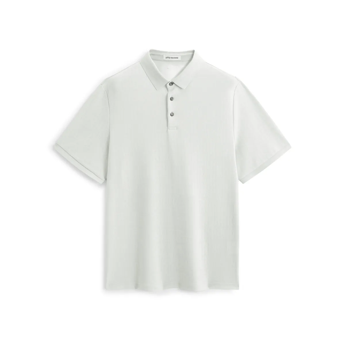 Men's Allover Letter Jacquard Polo Shirt sold by PEACEBIRD