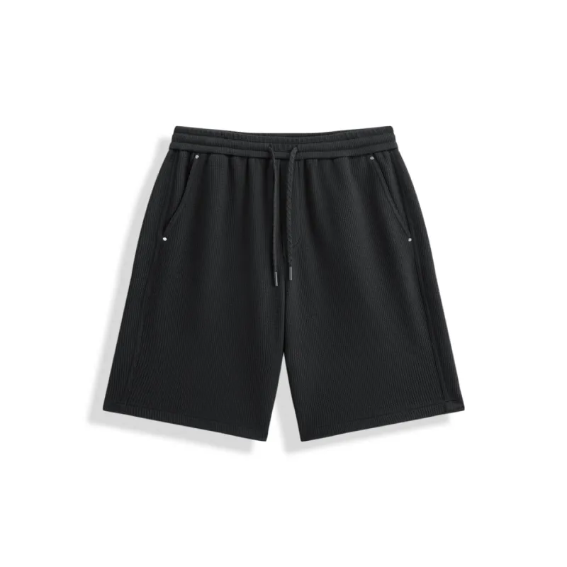 Men's Waffle-Textured Shorts sold by PEACEBIRD
