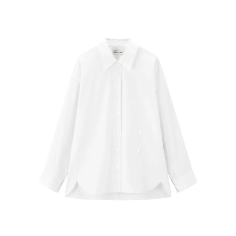 Women's Oversized Pleated Shirt sold by PEACEBIRD