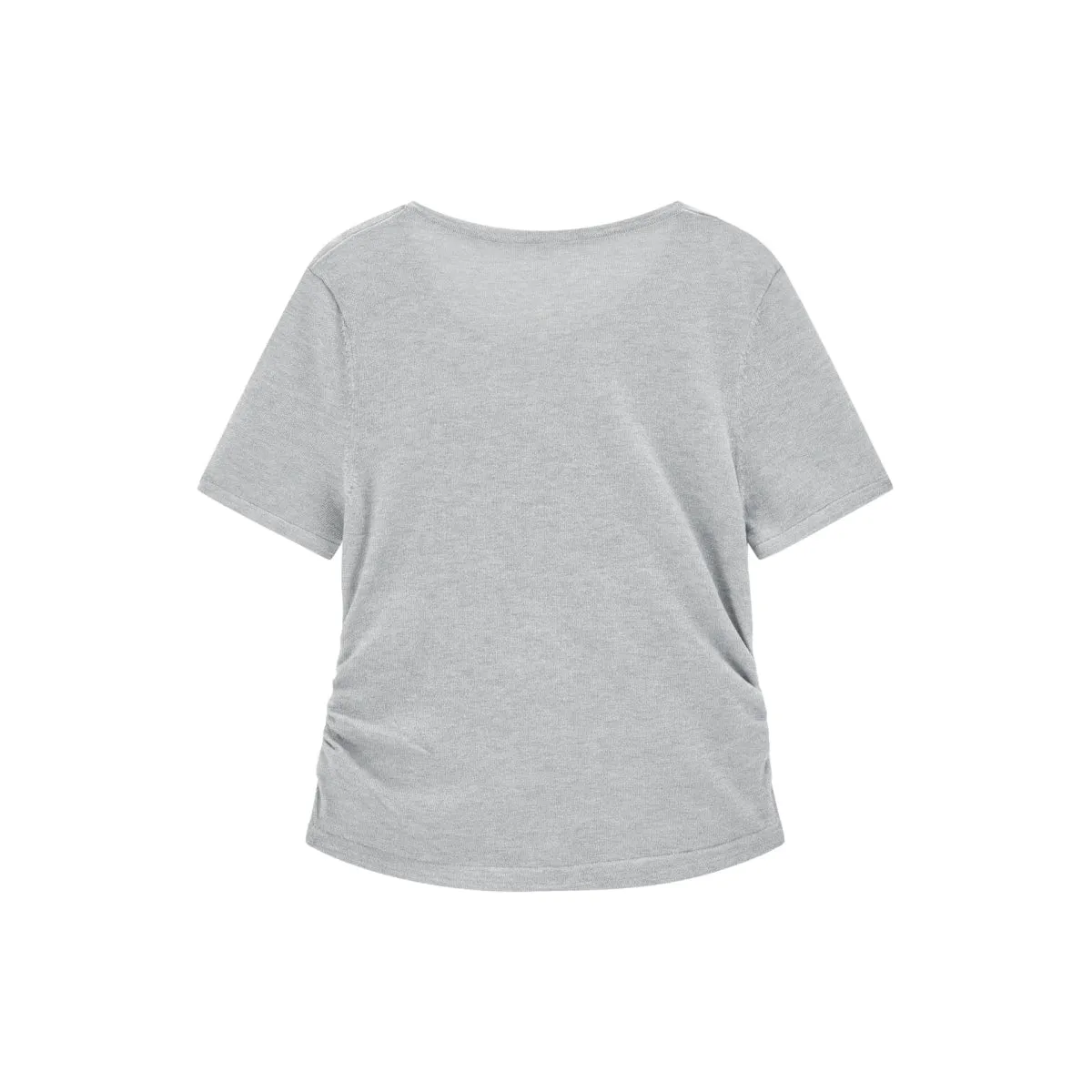 Women's Shirred Knit Top with Chenille Embroidery sold by PEACEBIRD product image thumbnail 5