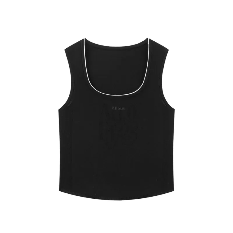 Women's Embroidered Soft Knit Tank Top sold by PEACEBIRD