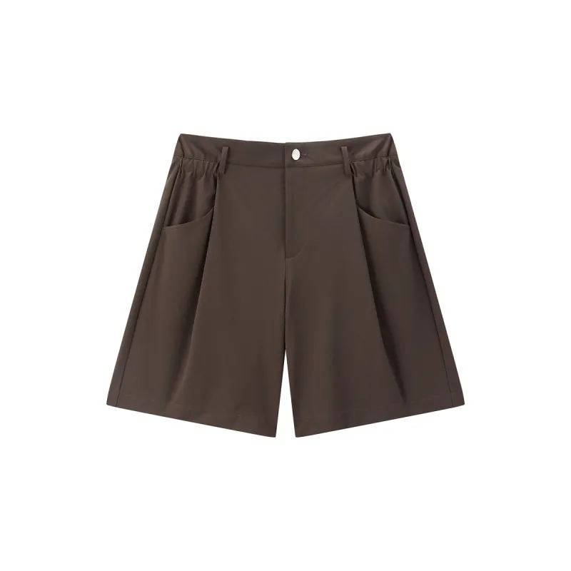 Women's High-Waisted Bermuda Trousers sold by PEACEBIRD
