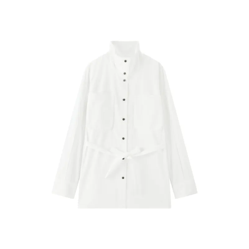 Women's Trench-Style Oversized Shirt sold by PEACEBIRD