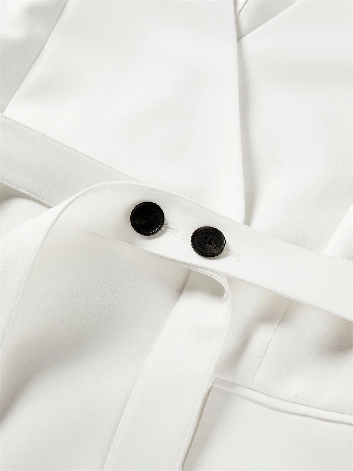 Women's V-Neck Blazer with Detachable Belt sold by PEACEBIRD product image thumbnail 5
