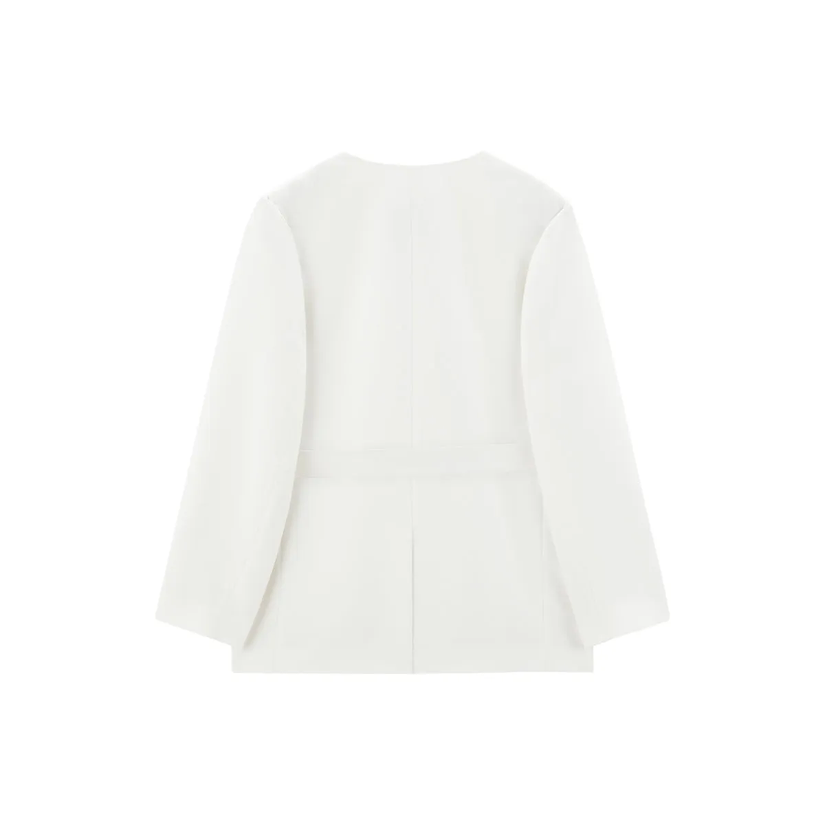 Women's V-Neck Blazer with Detachable Belt sold by PEACEBIRD product image thumbnail 3