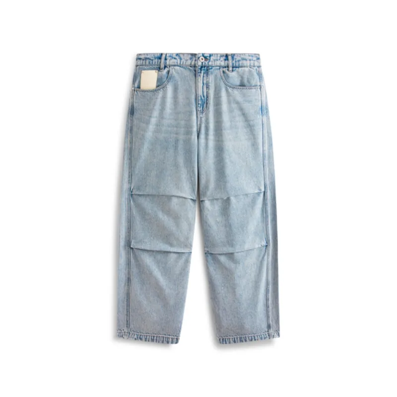 Men's Lyocell Wide-Leg Jeans sold by PEACEBIRD