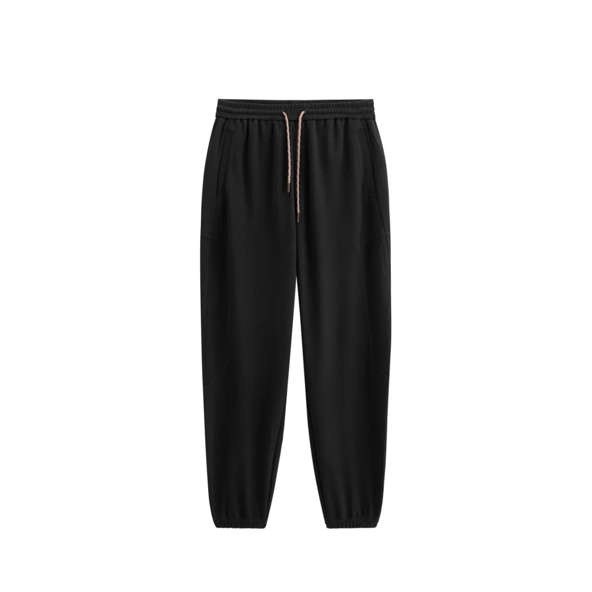 Men's Drawstring Waffle Jogger Pants sold by PEACEBIRD