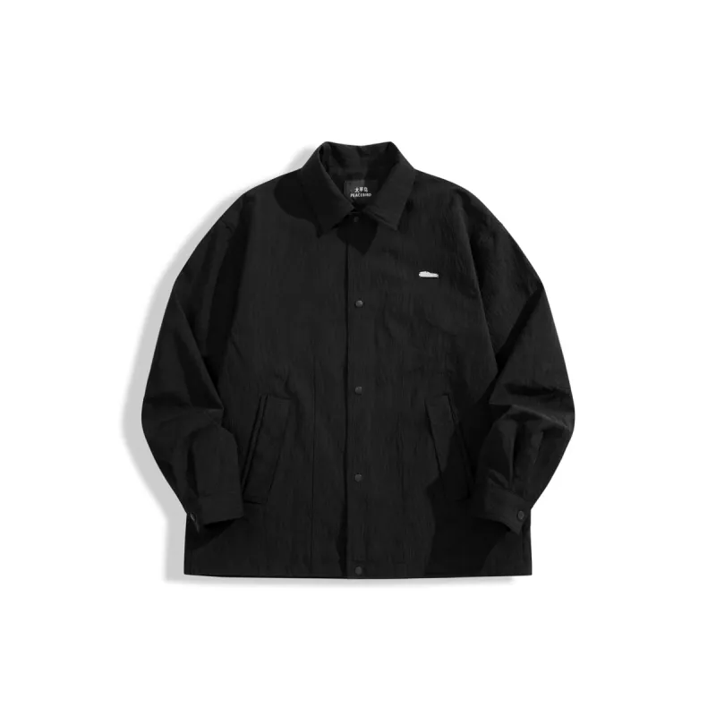 Men's Textured Fabric Shirt Jacket sold by PEACEBIRD