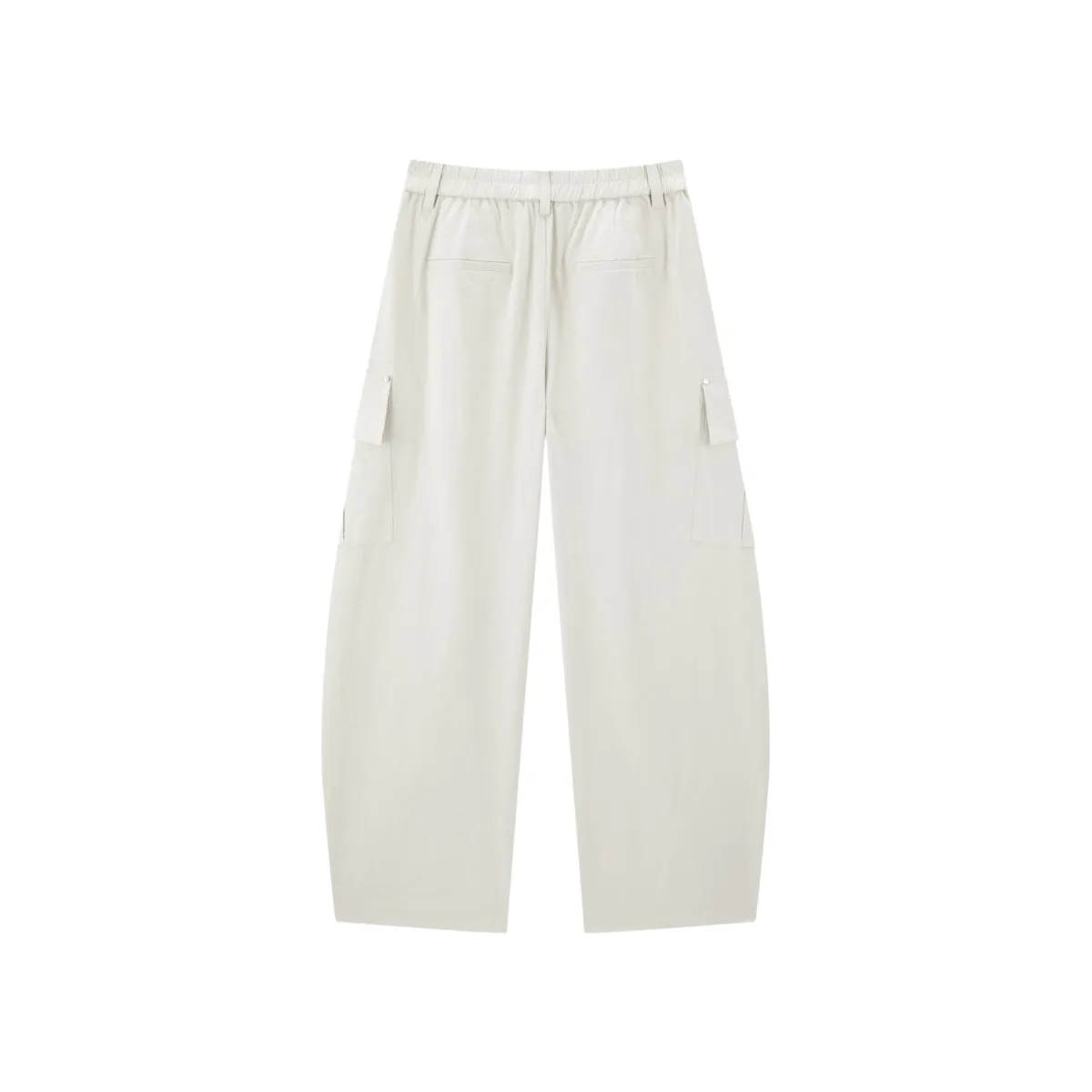 Women's High-Waisted Barrel-Leg Utility Pants sold by PEACEBIRD product image thumbnail 2