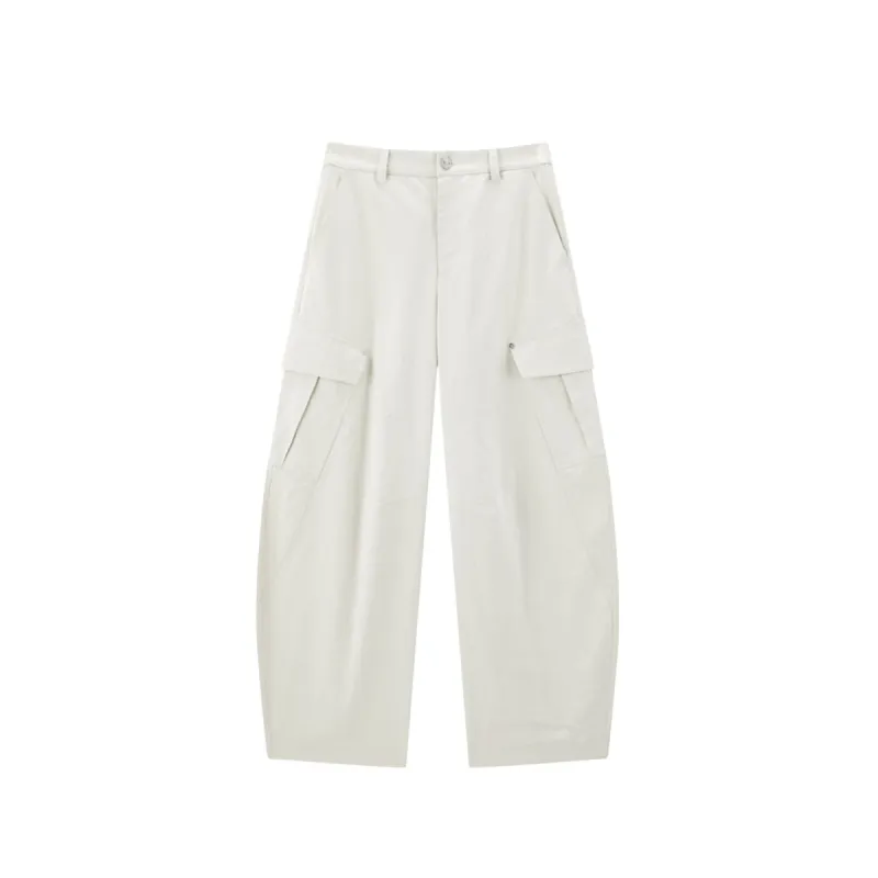 Amomento Cotton Banding Wide Pants in White | Parallel Amomento Cotton Banding Wide Pants in White | Parallel