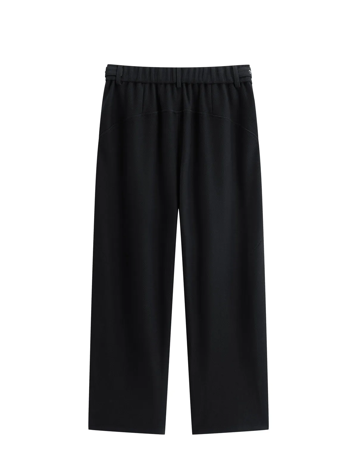 Men's Textured Wide-Leg Sweatpants sold by PEACEBIRD product image thumbnail 3