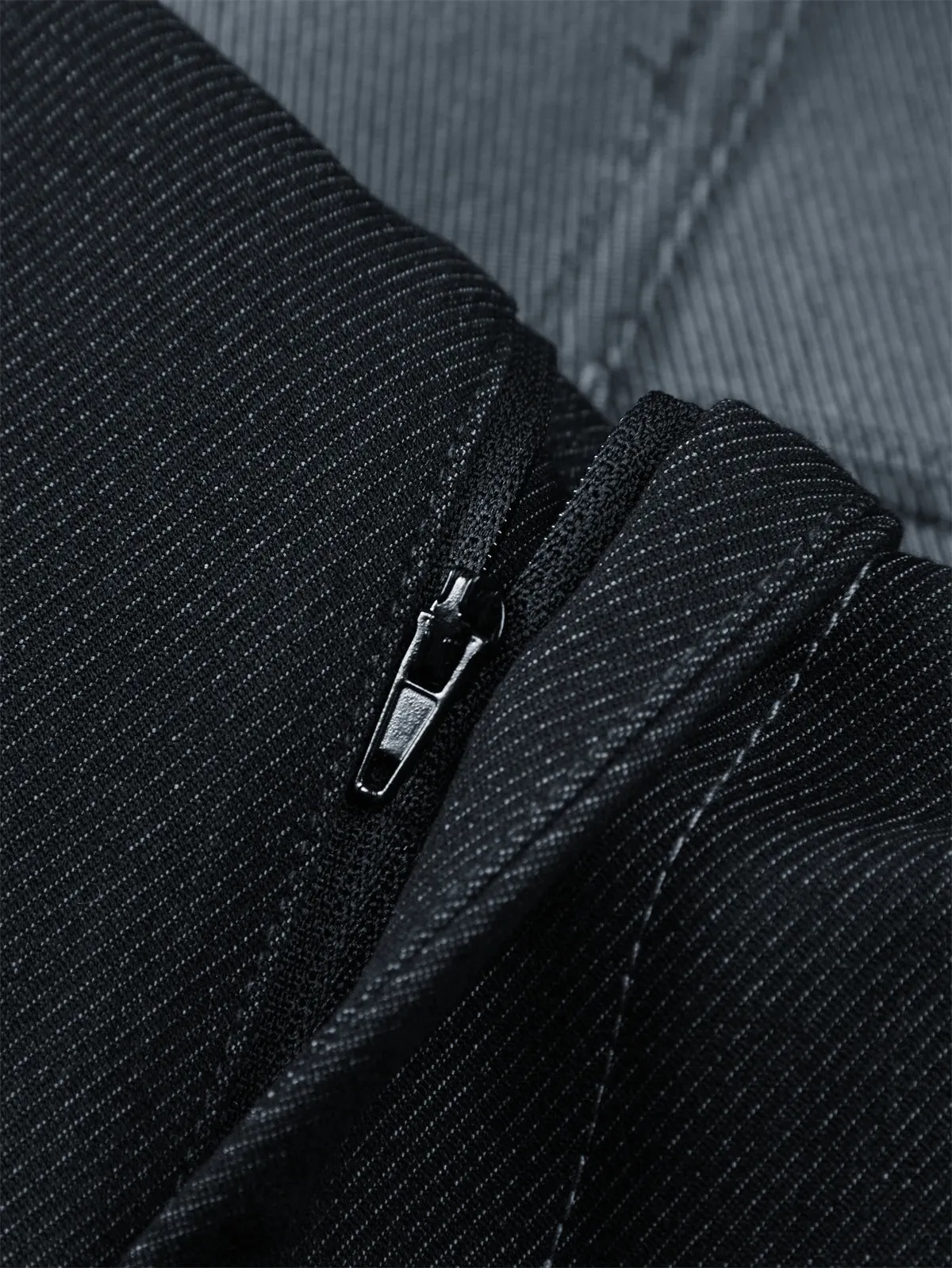 Men's Vintage Contrast-Stitched Wide-Leg Faux Denim Pants sold by PEACEBIRD product image thumbnail 5