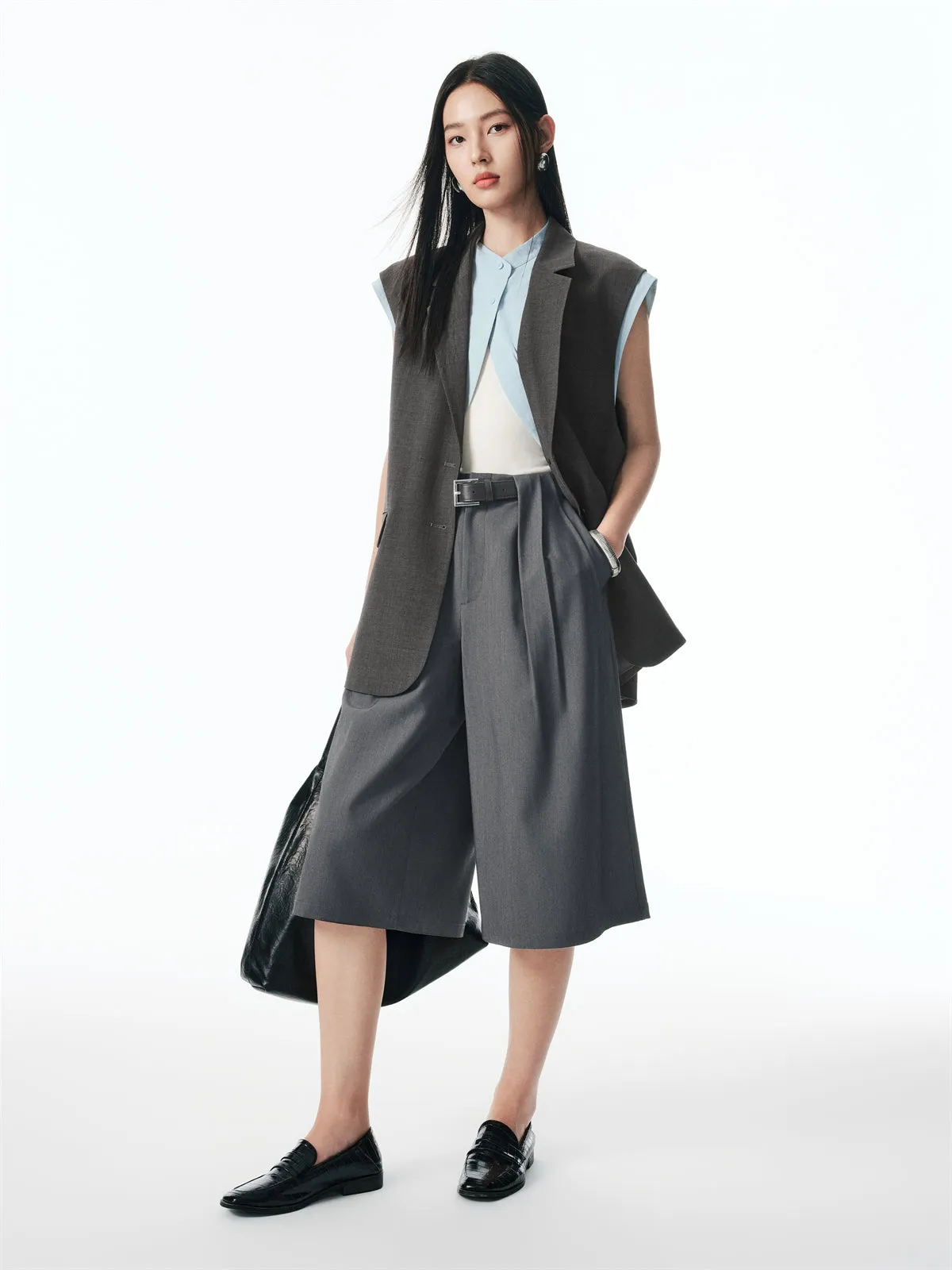 Women's Sleeveless Blazer Set sold by PEACEBIRD product image thumbnail 2