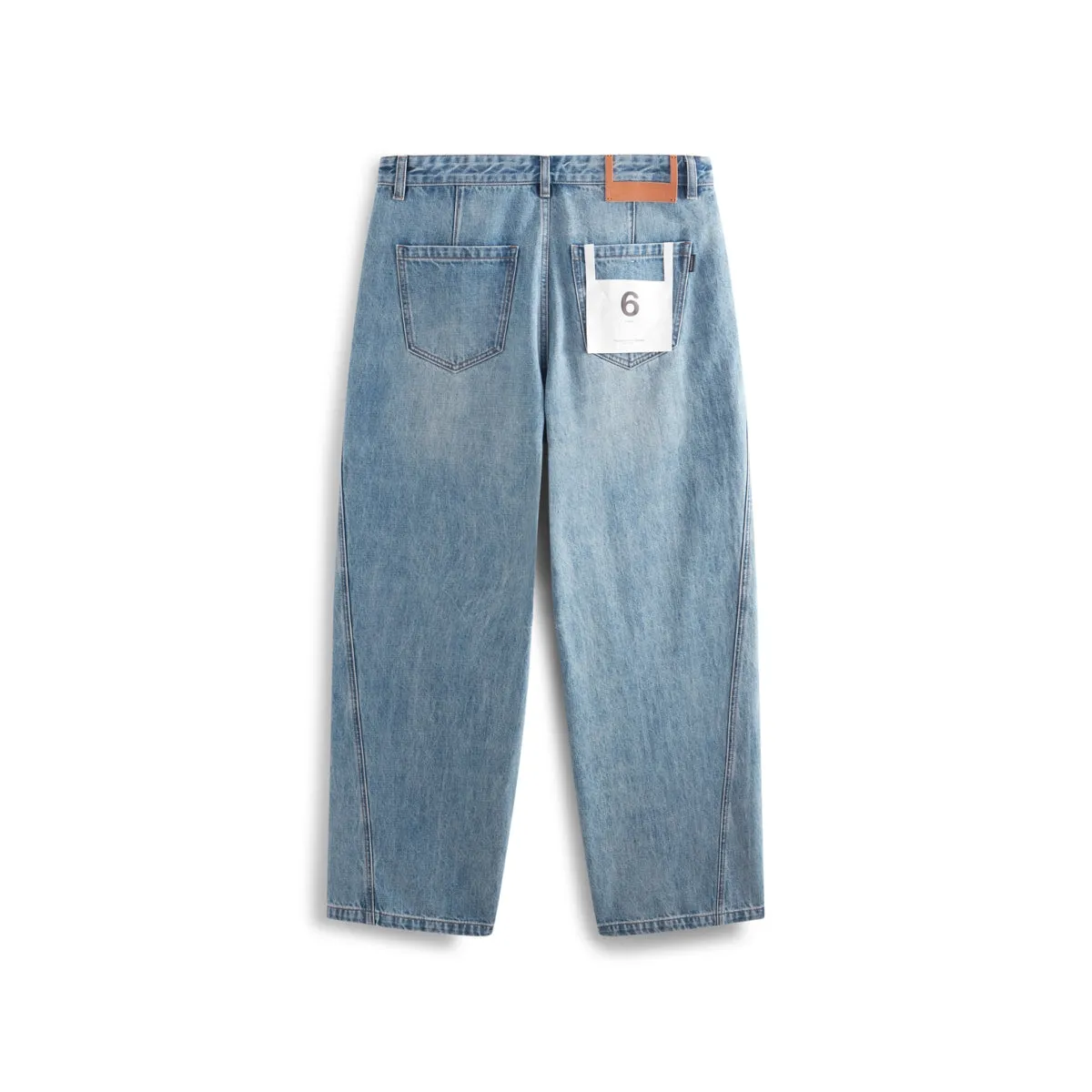 Men's Street-Style Washed Wide-Leg Jeans sold by PEACEBIRD product image thumbnail 4