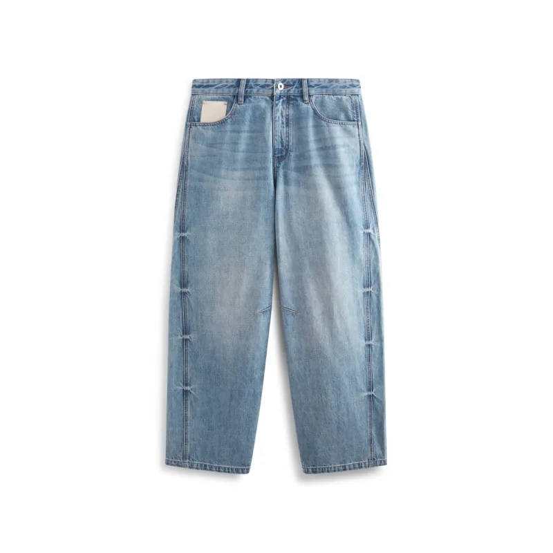 Men's Street-Style Washed Wide-Leg Jeans sold by PEACEBIRD