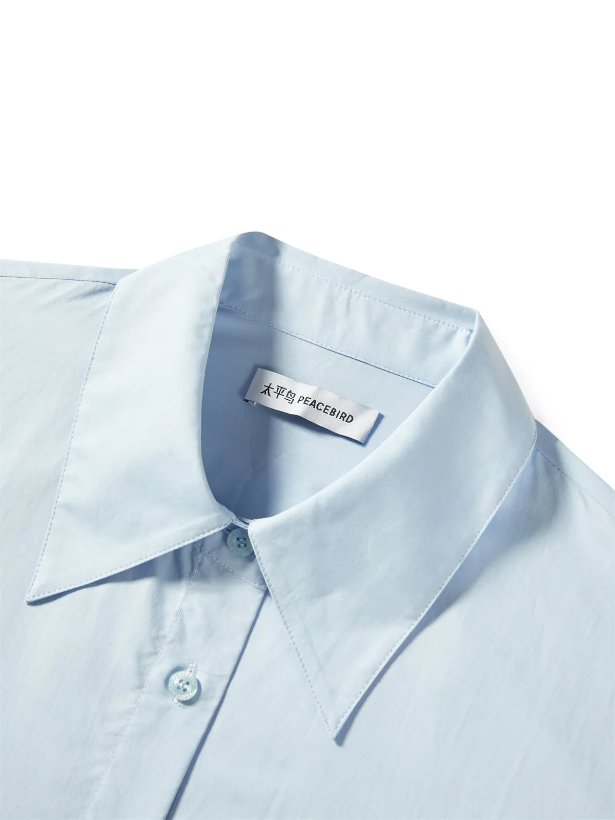 Women's Oversized Shirt with Detachable Belt sold by PEACEBIRD product image thumbnail 4