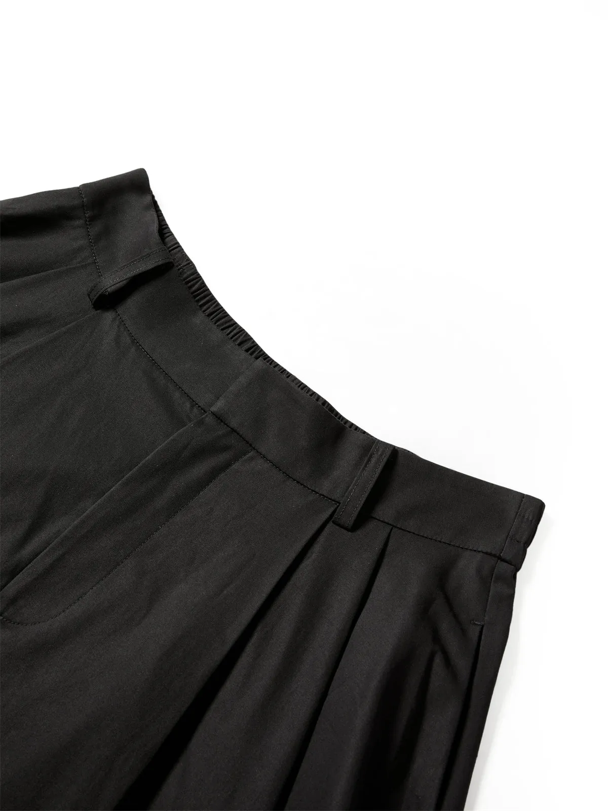 Women's High-Waisted Cotton A-Line Flared Skirt sold by PEACEBIRD product image thumbnail 4
