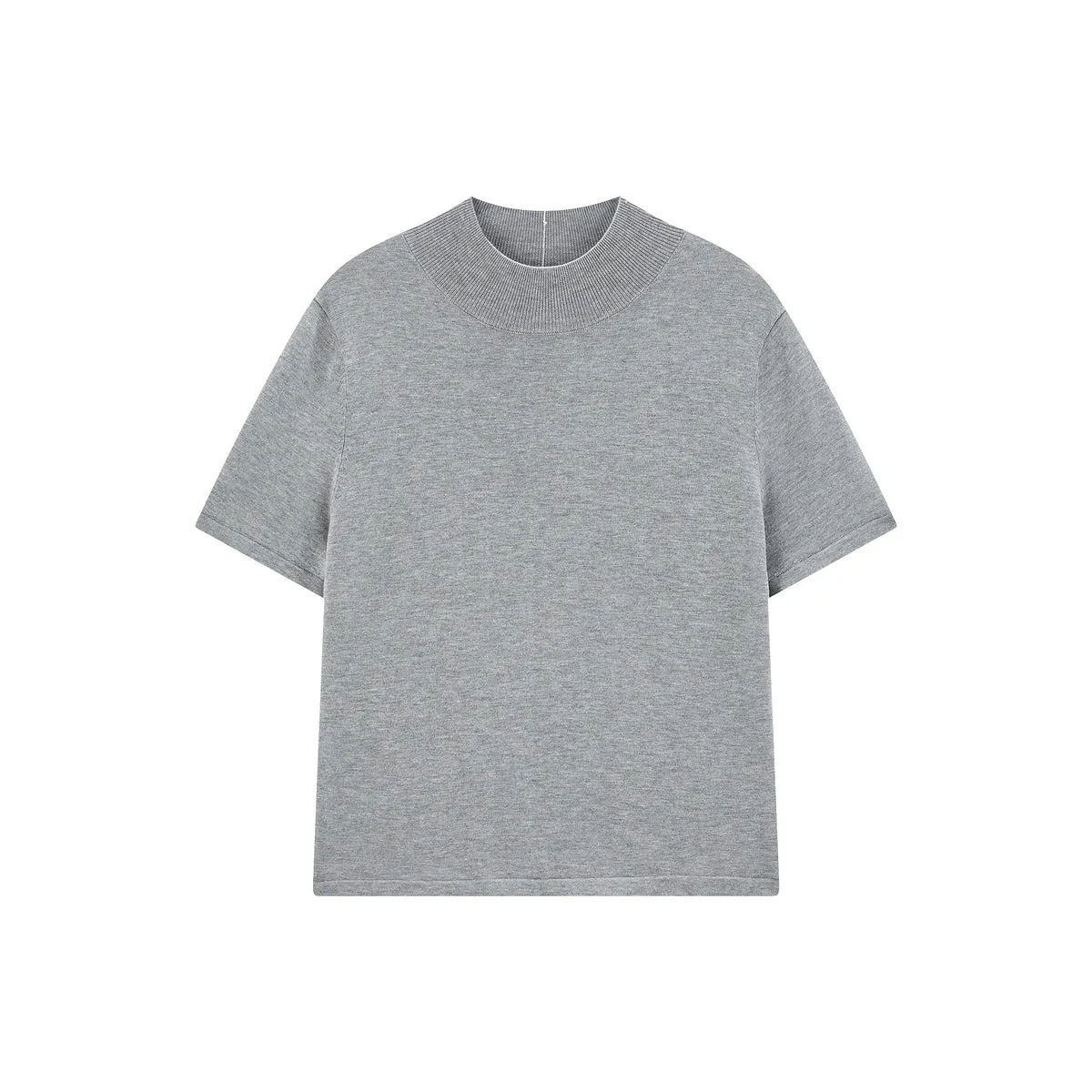 Women's Acetate Short-Sleeve Half Turtleneck Knit Top sold by PEACEBIRD