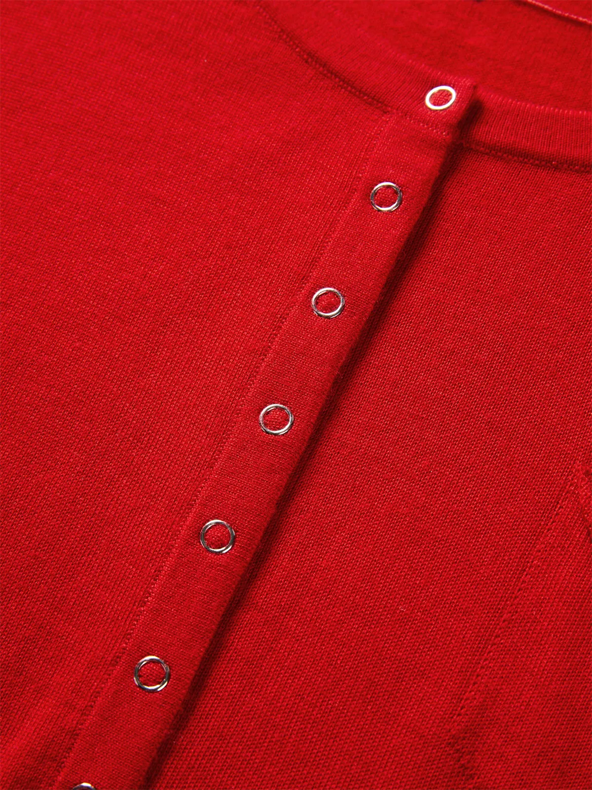 Women's Machine-Washable Wool Henley Sweater sold by PEACEBIRD product image thumbnail 5