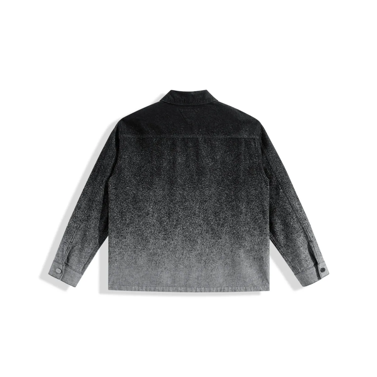 Men's Splatter Fade Jacquard Denim Jacket sold by PEACEBIRD product image thumbnail 4