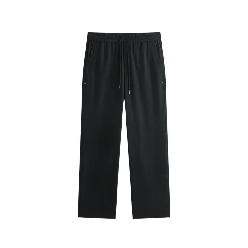Men's Drawstring Straight-Leg Sweatpants sold by PEACEBIRD