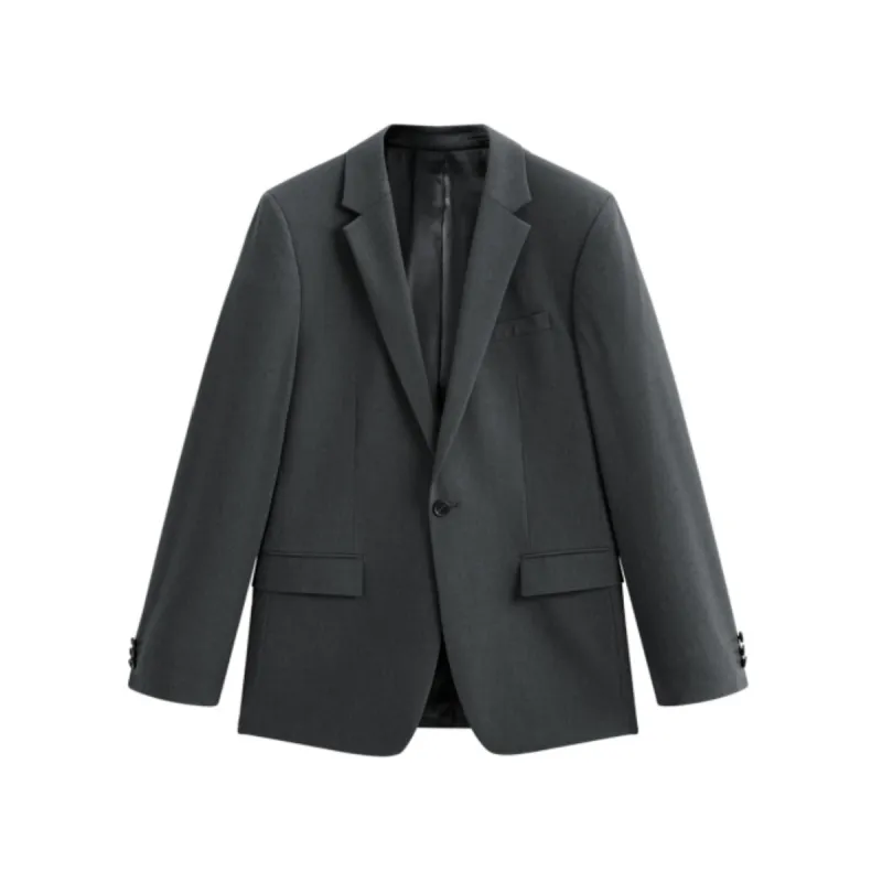 Men's Gray Business Suit sold by PEACEBIRD
