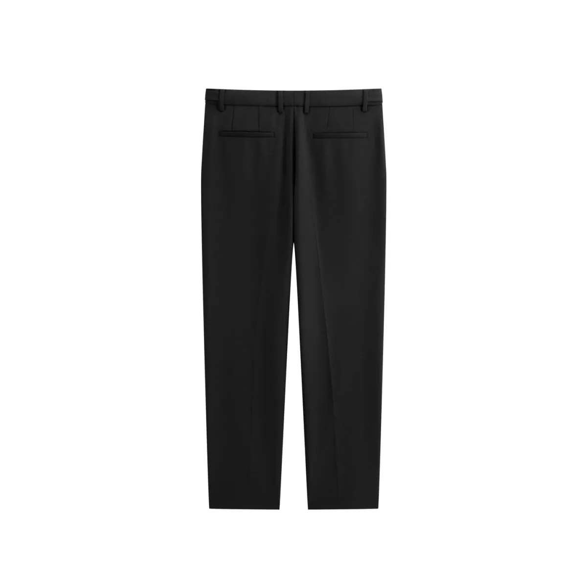 Men's Black Straight-Leg Dress Pants sold by PEACEBIRD product image thumbnail 3