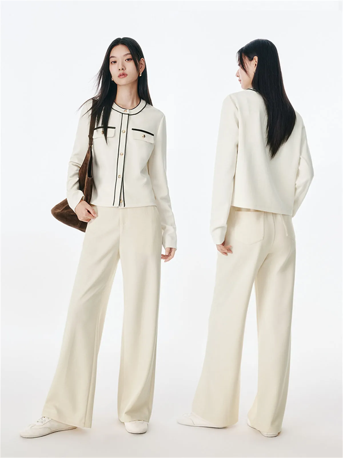 Women's Classic Tweed-Inspired Set sold by PEACEBIRD product image thumbnail 2