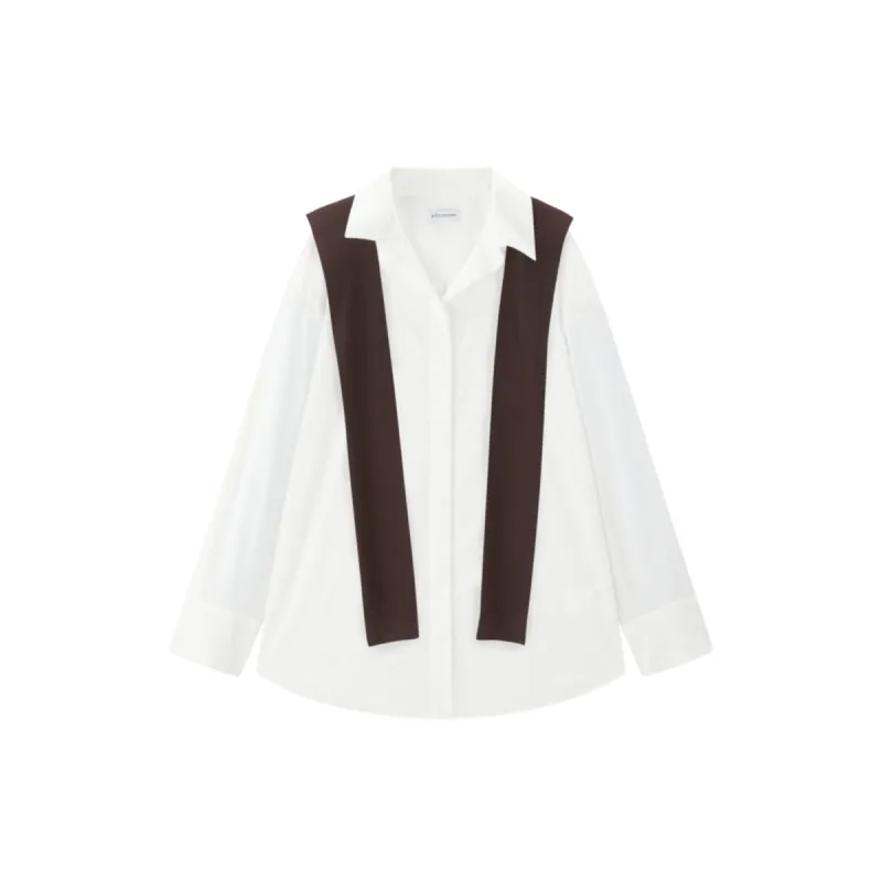 Women's Cupro Shirt with Detachable Cape sold by PEACEBIRD