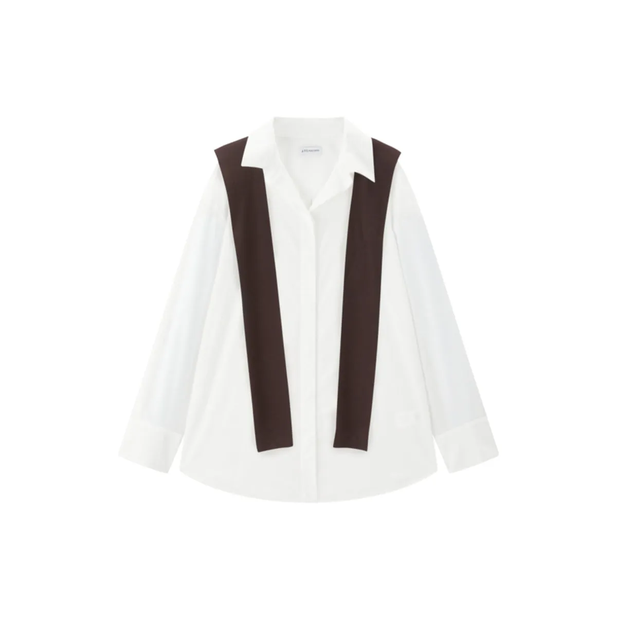 Women's Cupro Shirt with Detachable Cape sold by PEACEBIRD