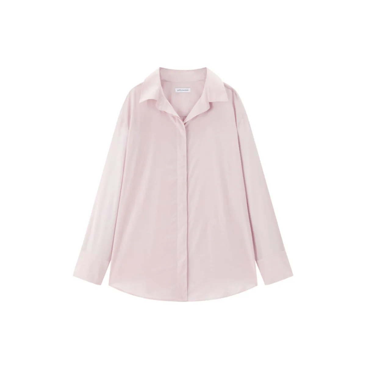 Women's Cupro-Cotton Slim Long-Sleeve Shirt sold by PEACEBIRD