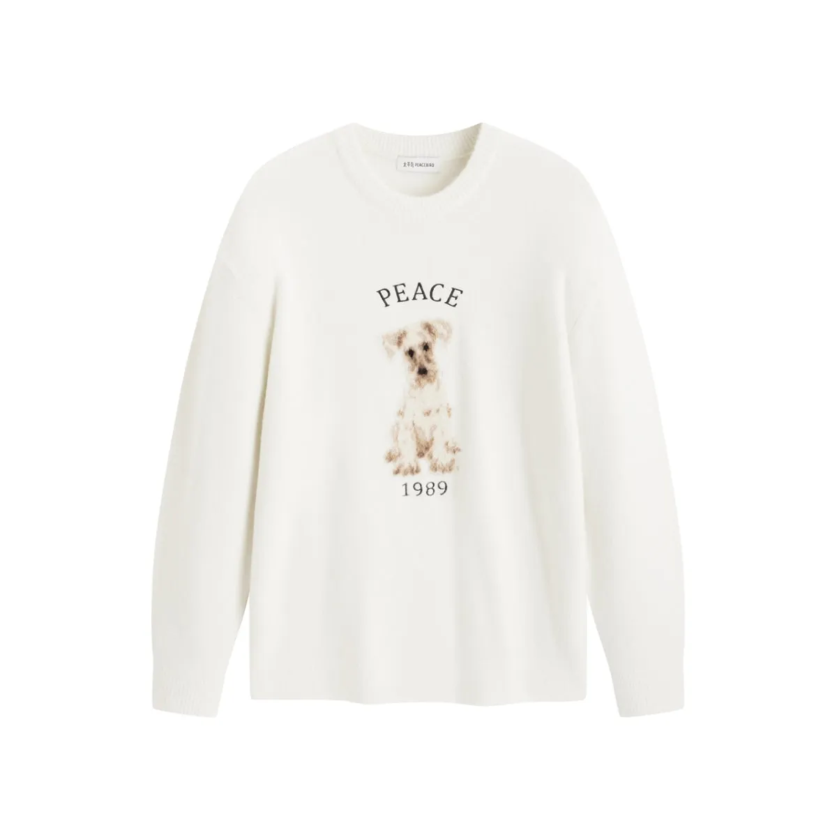 Men's Relaxed Fit Textured Jacquard Sweater sold by PEACEBIRD product image thumbnail 4