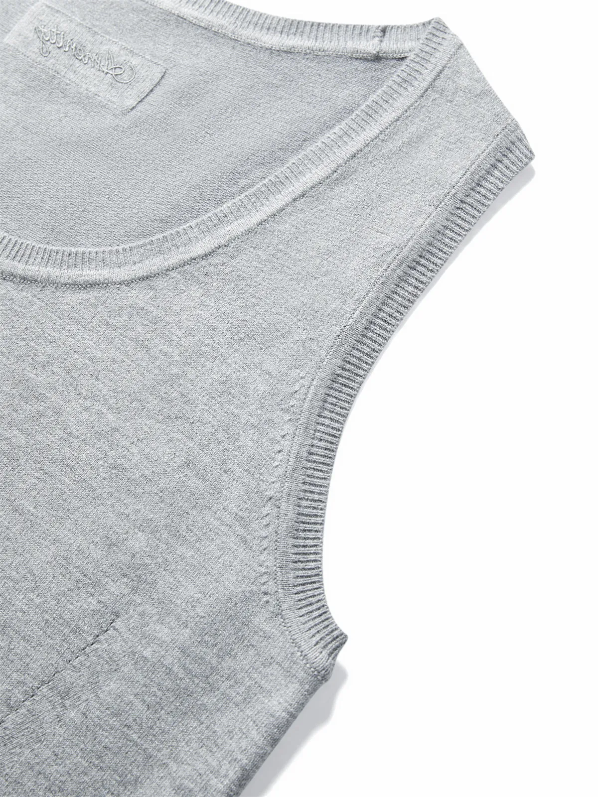 Women's Solid Wool-Blend Tank Top sold by PEACEBIRD product image thumbnail 5