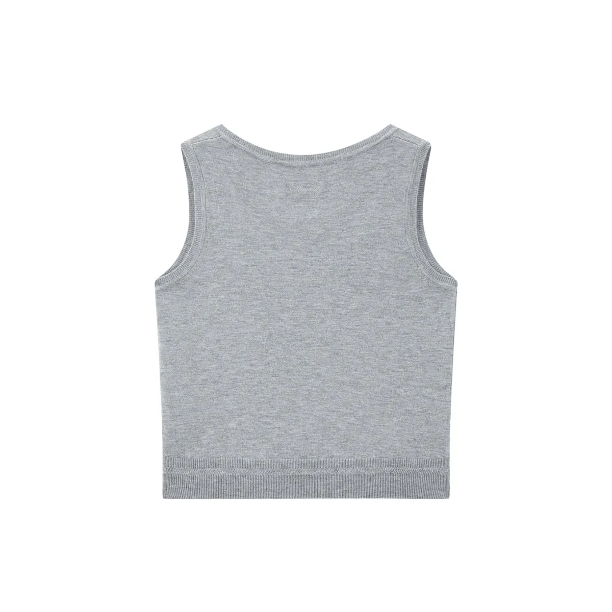 Women's Solid Wool-Blend Tank Top sold by PEACEBIRD product image thumbnail 3