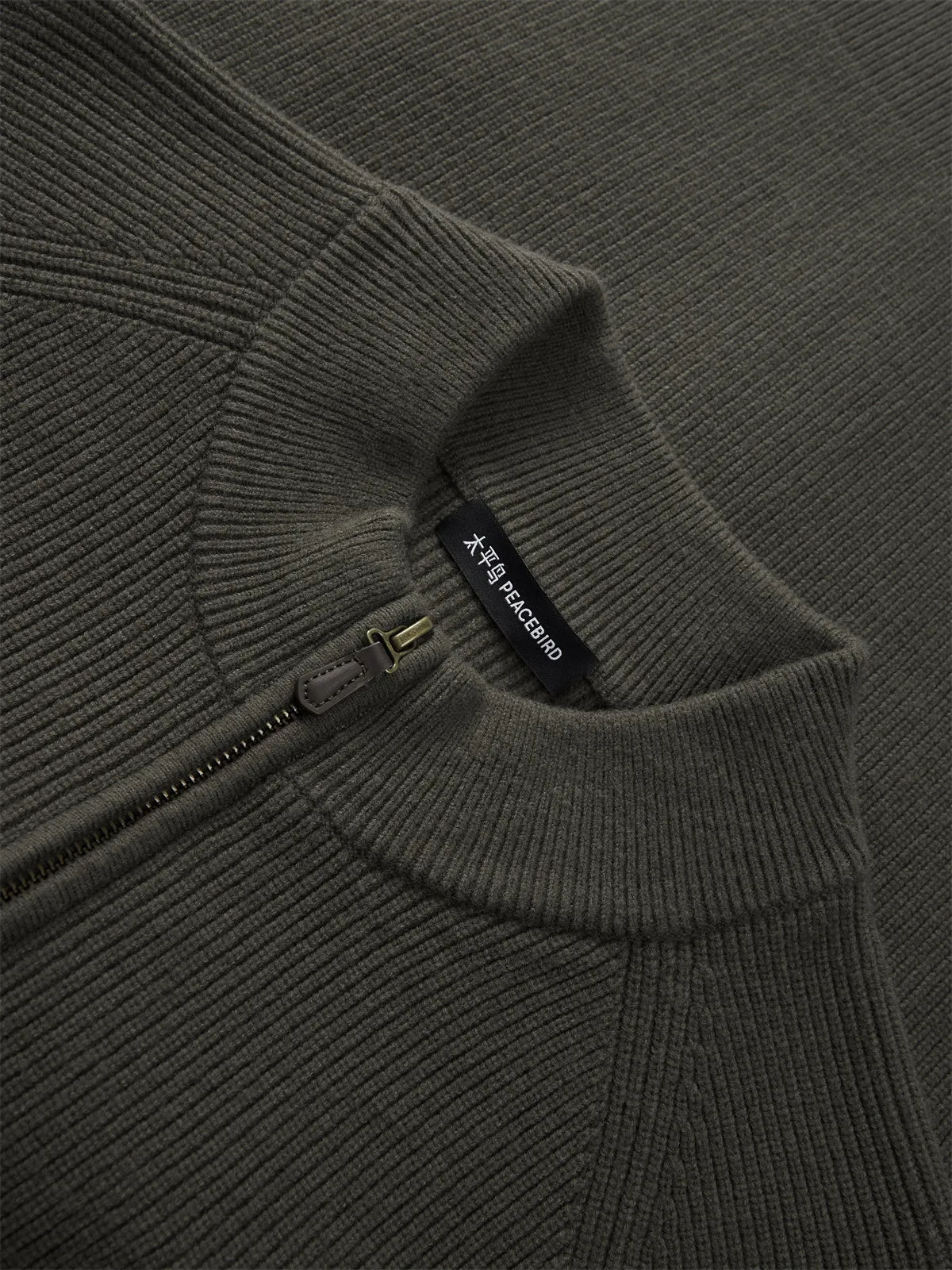 Men's Soft Raglan Zip Cardigan sold by PEACEBIRD product image thumbnail 4