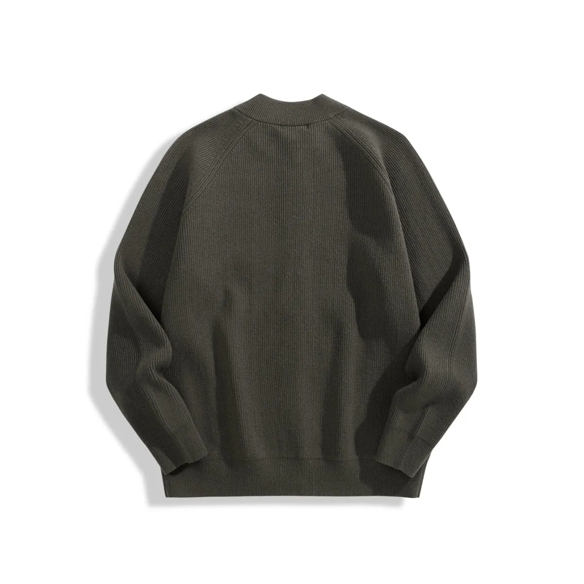 Men's Soft Raglan Zip Cardigan sold by PEACEBIRD product image thumbnail 3