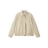 Women's Cropped Straight Jacket with Elastic Hem sold by PEACEBIRD