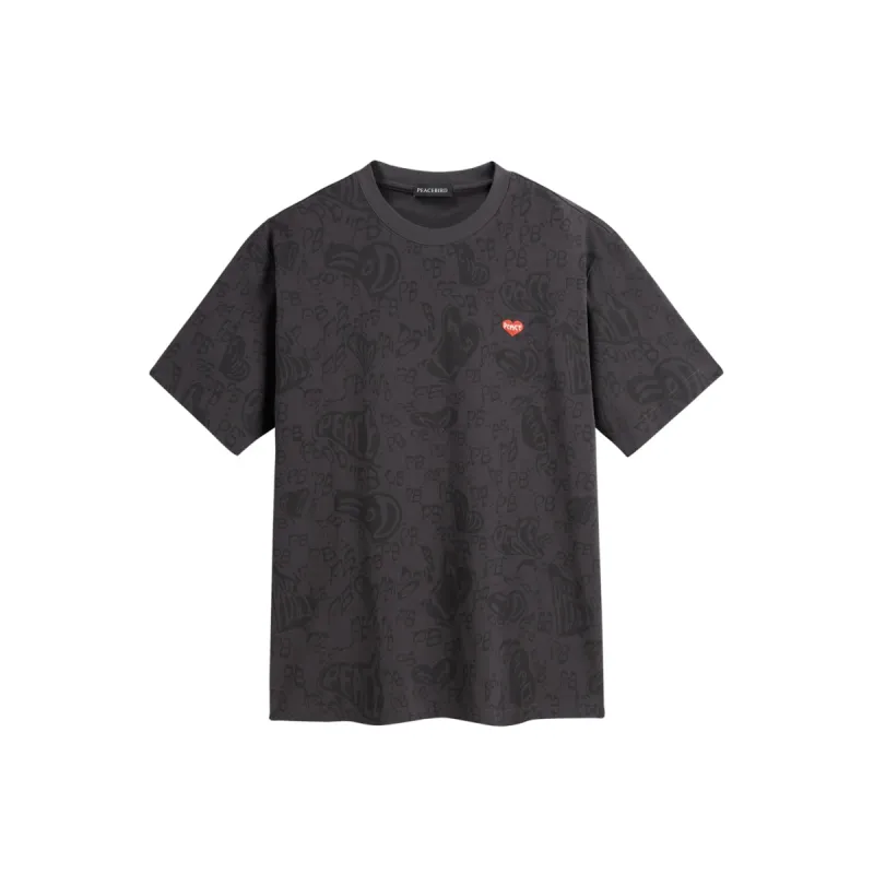 Men's Gary Heavyweight Allover Print T-Shirt sold by PEACEBIRD